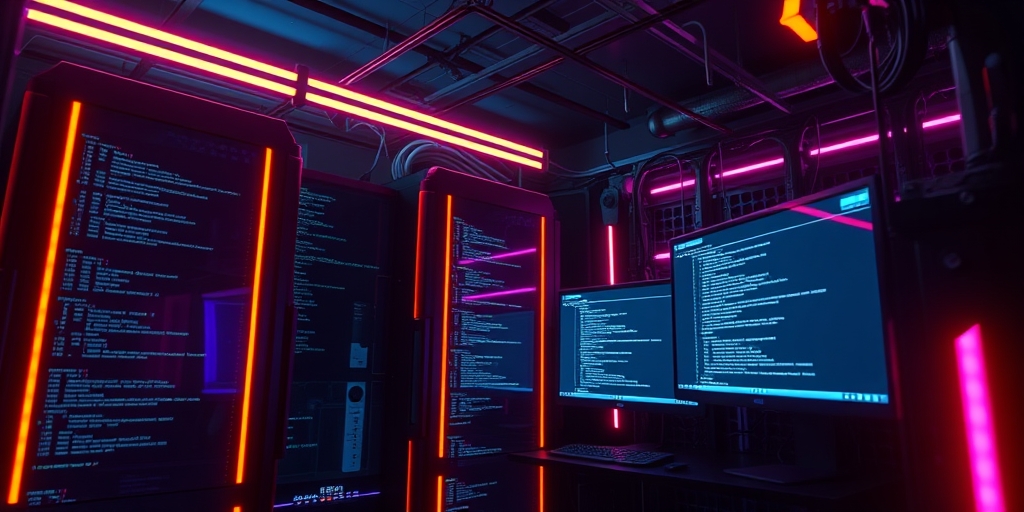 Cyberpunk Server Room