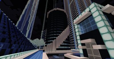 Neon City night view
